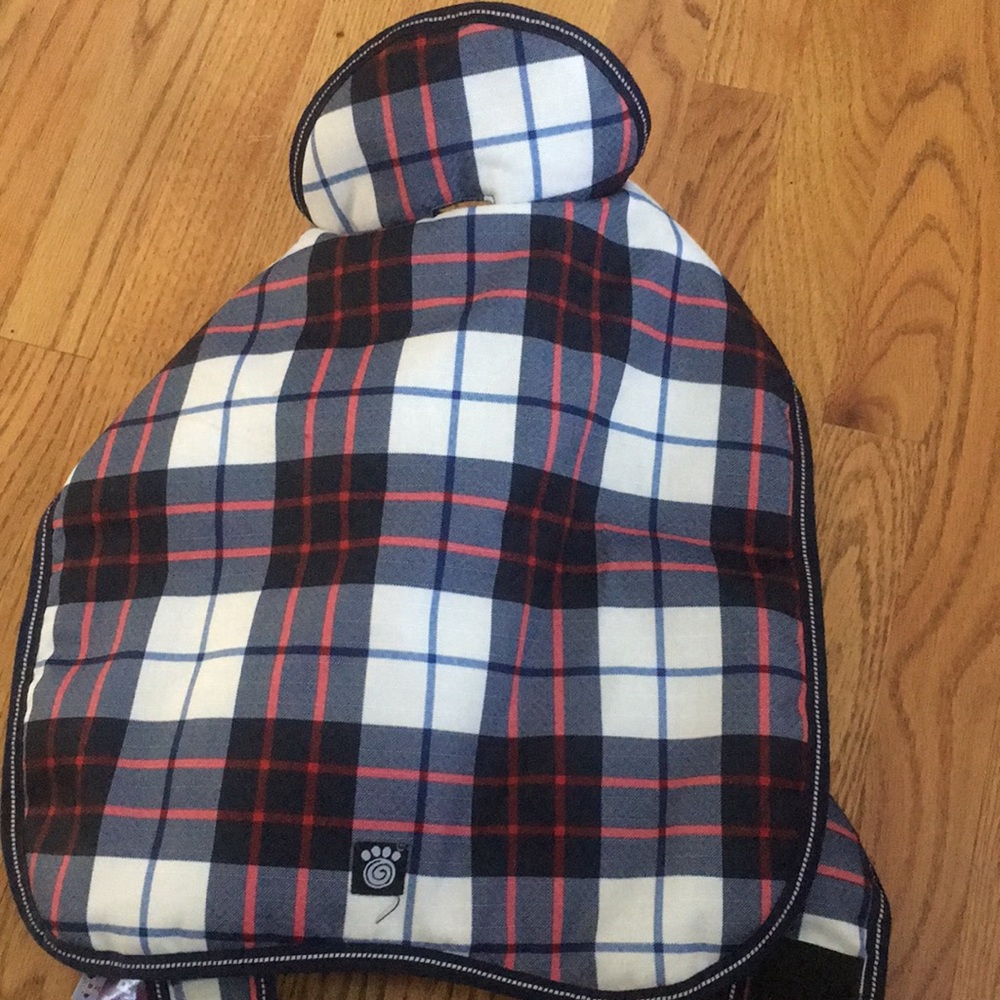 Brand new plaid dog coat